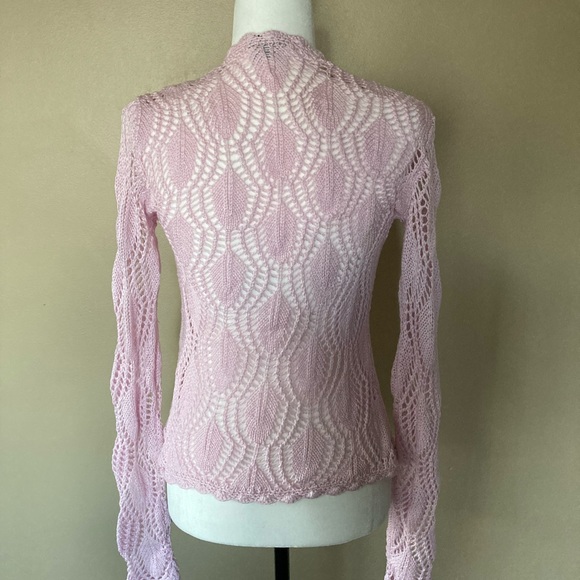 Mac & Jac Crocheted Cardigan Sweater - Picture 2 of 4